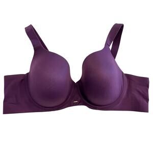 CACIQUE Lightly Lined Balconette Bra PURPLE Plus Size 50B FF Full Figure Women's